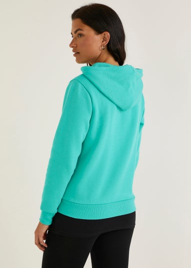 Turquoise Zip Up Hoodie