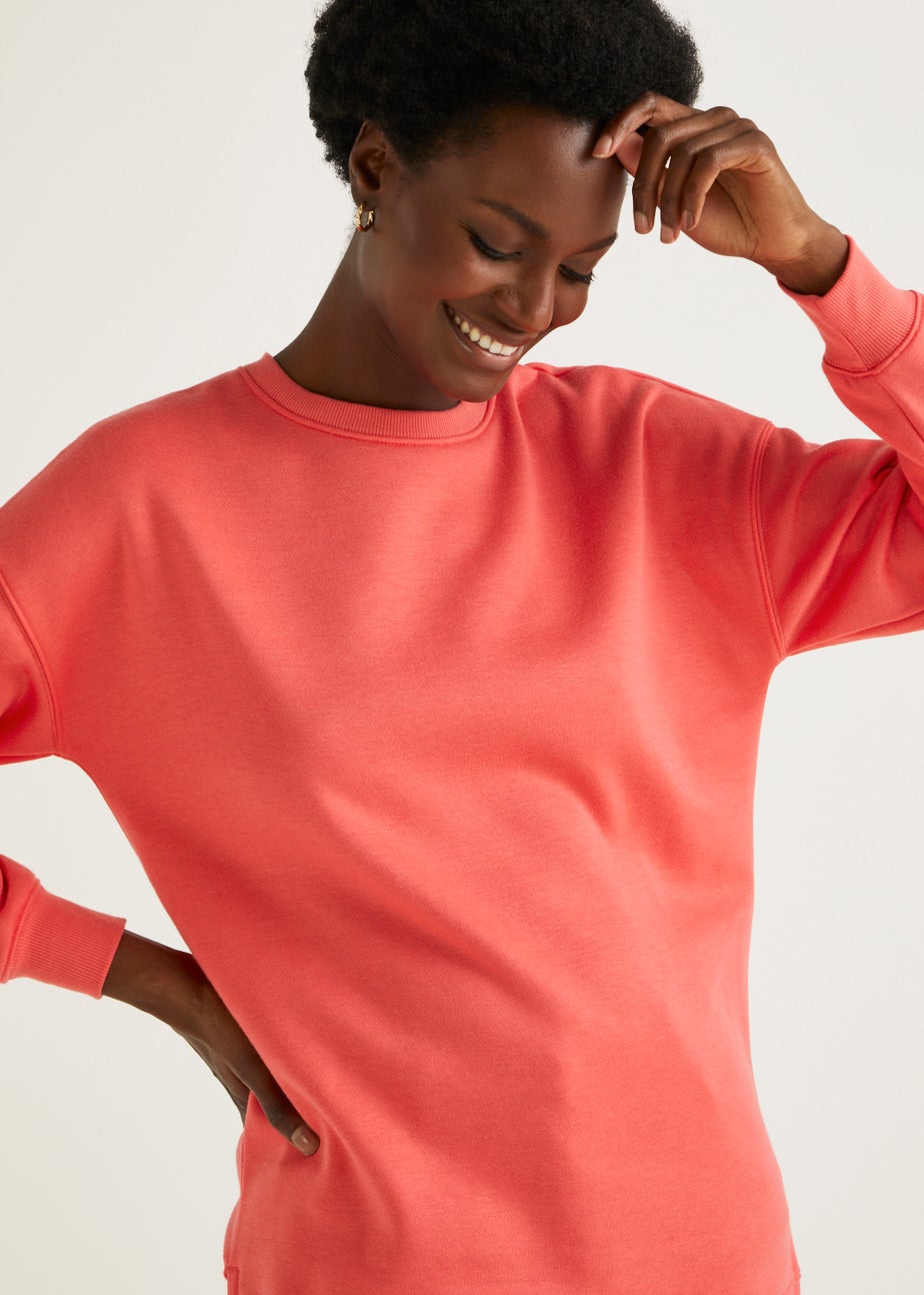 Coral Longline Sweatshirt