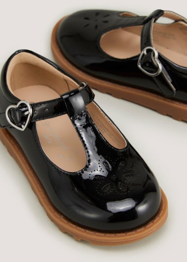 Girls Black T-Bar Shoes (Younger 4-12)