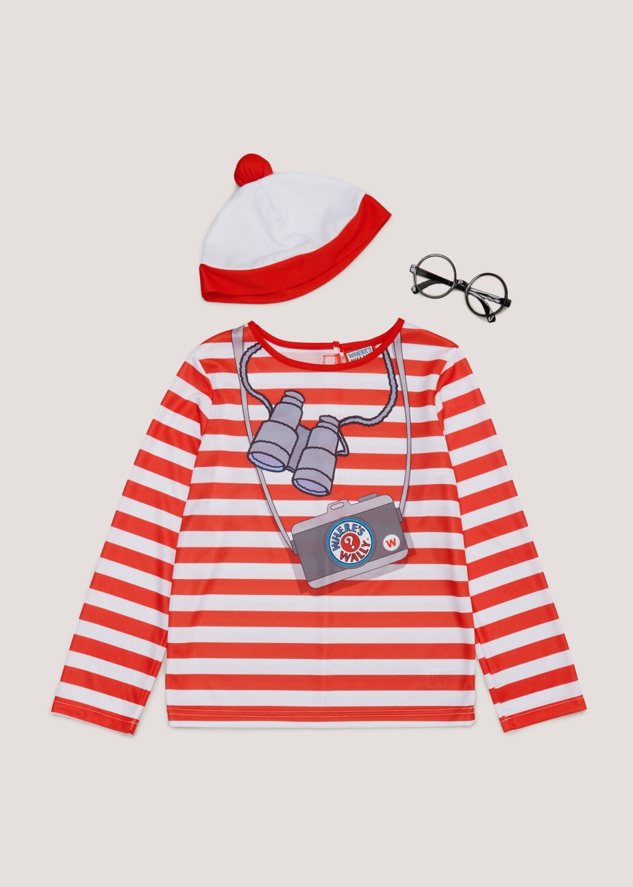 Kids Where's Wally Fancy Dress Costume (4-9yrs)