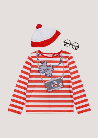 Kids Where's Wally Fancy Dress Costume (4-9yrs)