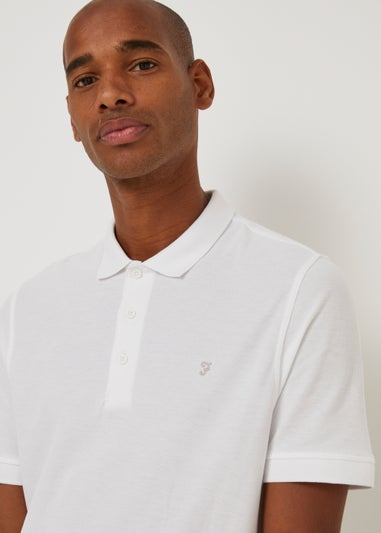 Farah Cove White Polo Shirt