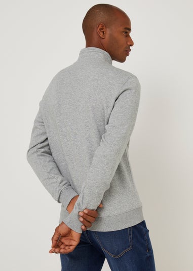Farah Aintree Grey 1/4 Zip Sweatshirt