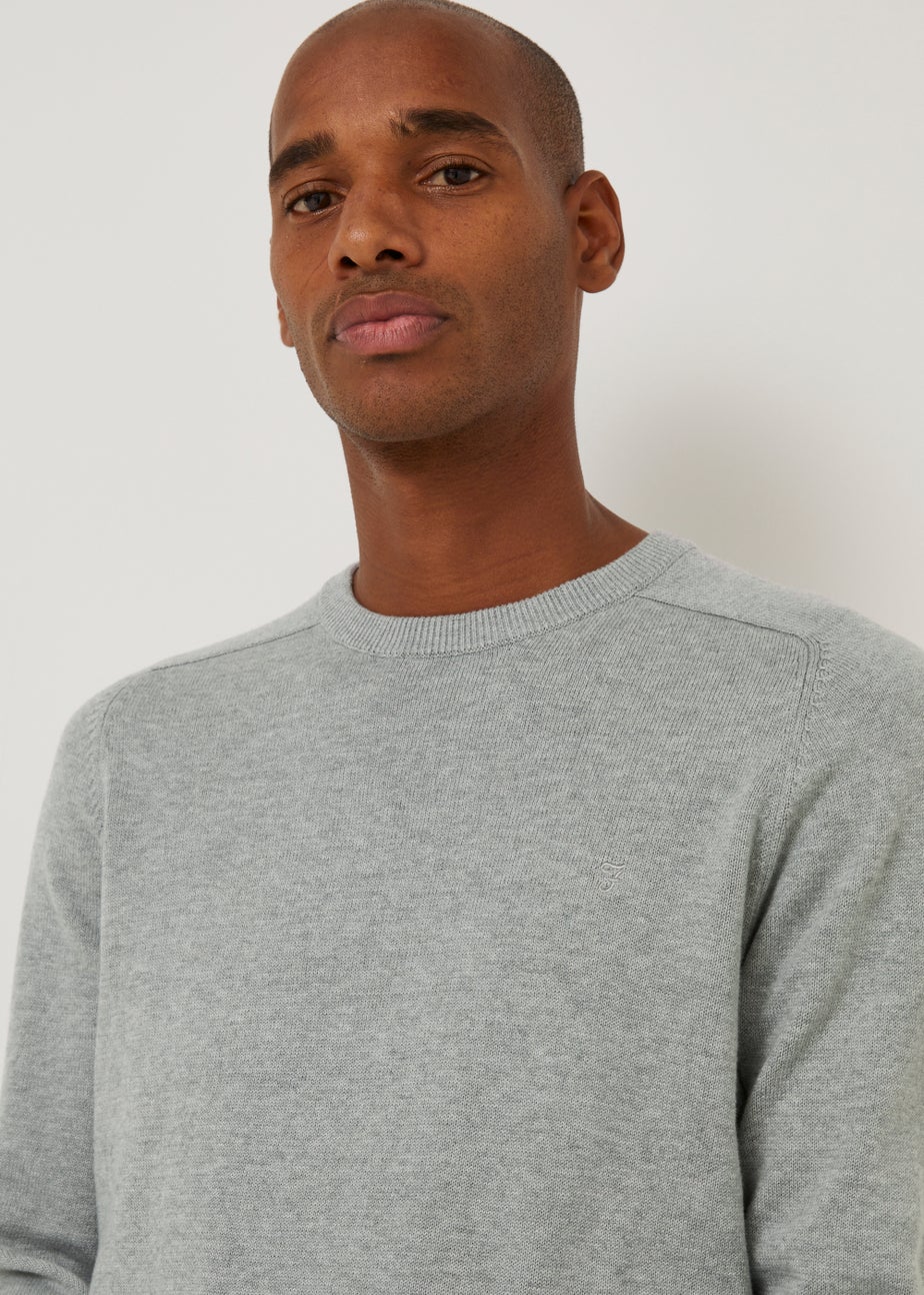 Farah Stern Grey Crew Neck Jumper