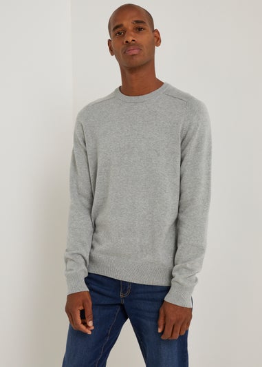 Farah Stern Grey Crew Neck Jumper