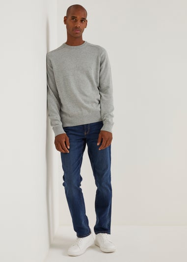 Farah Stern Grey Crew Neck Jumper