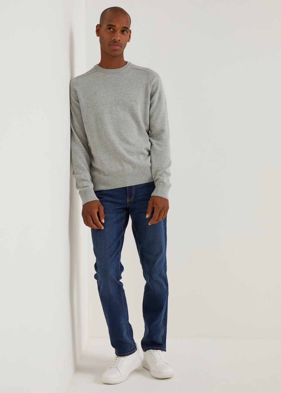 Farah Stern Grey Crew Neck Jumper