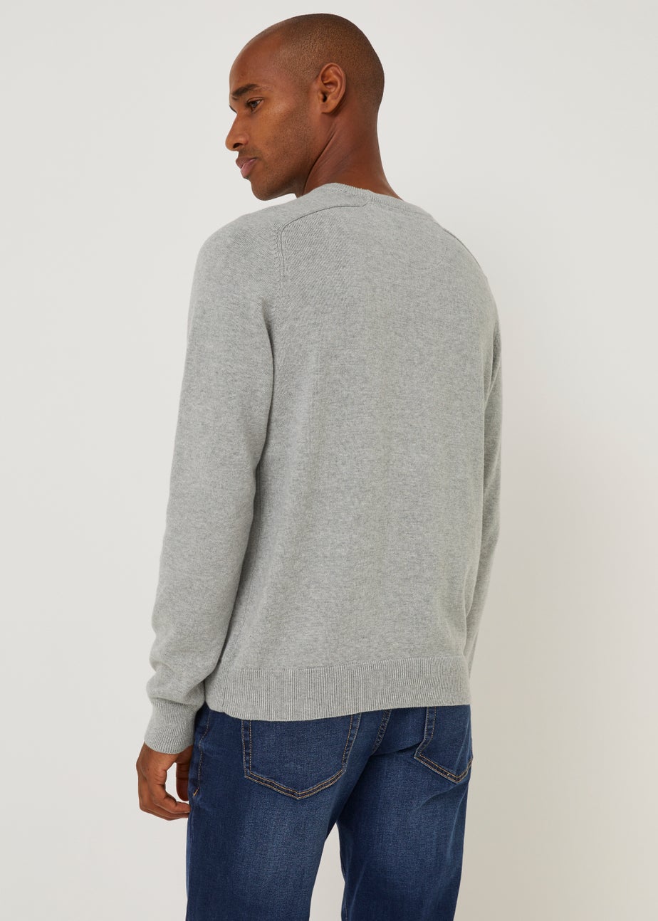 Farah Stern Grey Crew Neck Jumper
