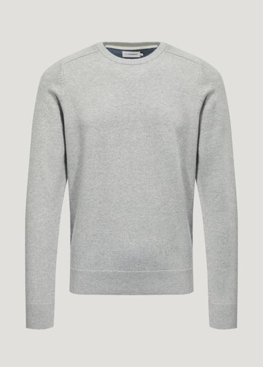 Farah Stern Grey Crew Neck Jumper