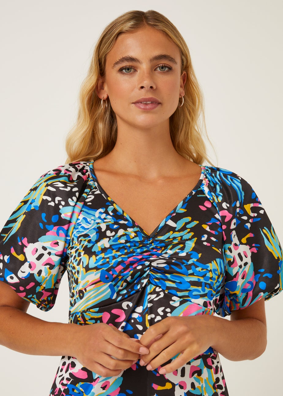 Be Beau Animal Print Midi Dress