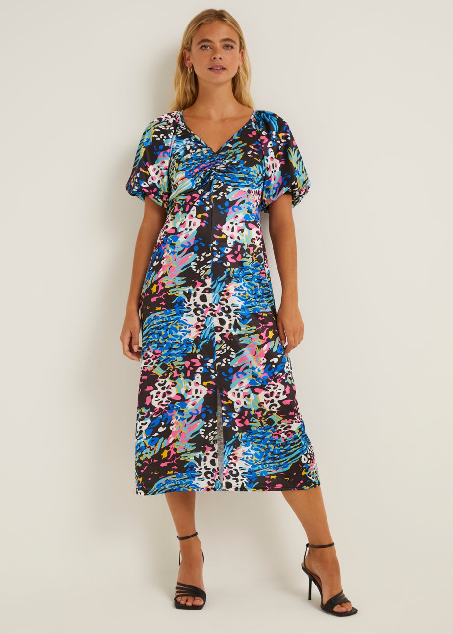 Be Beau Animal Print Midi Dress