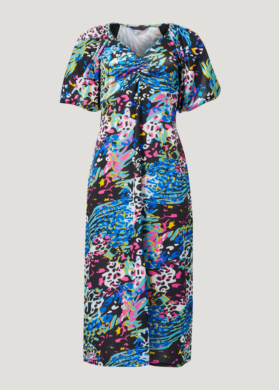 Be Beau Animal Print Midi Dress