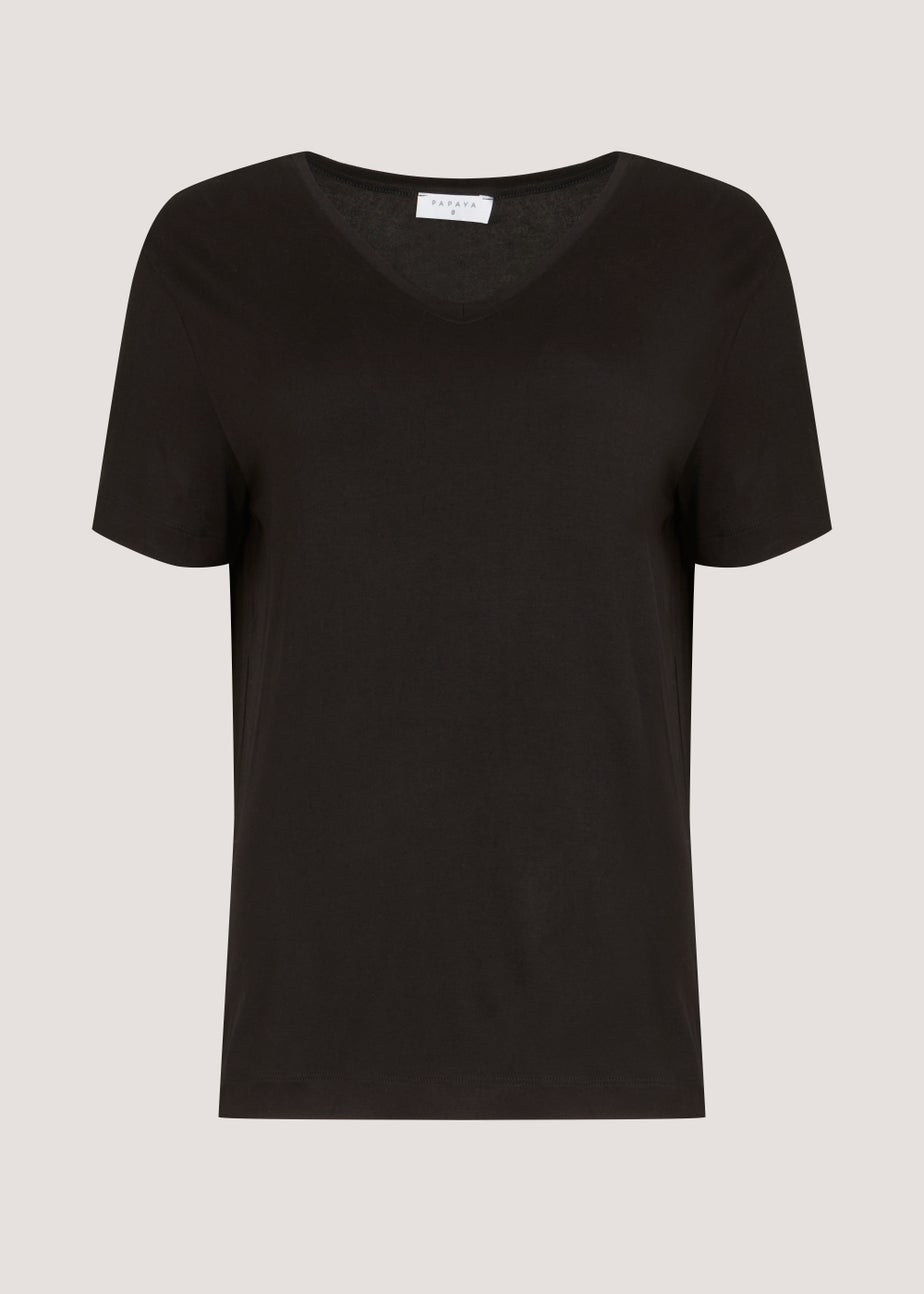 Black V-Neck T-Shirt