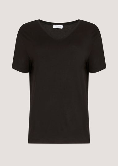 Black V-Neck T-Shirt