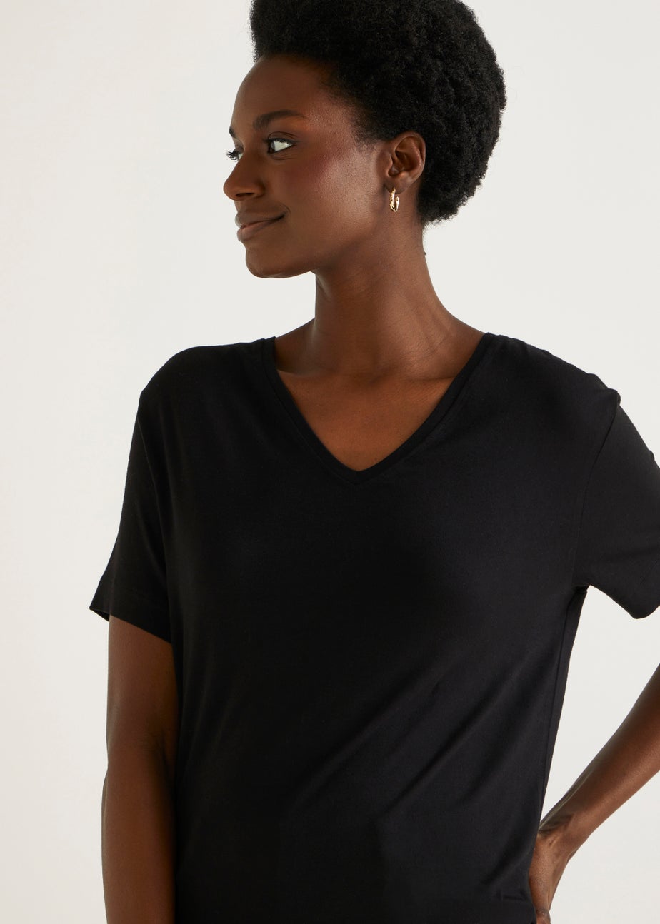 Black V-Neck T-Shirt