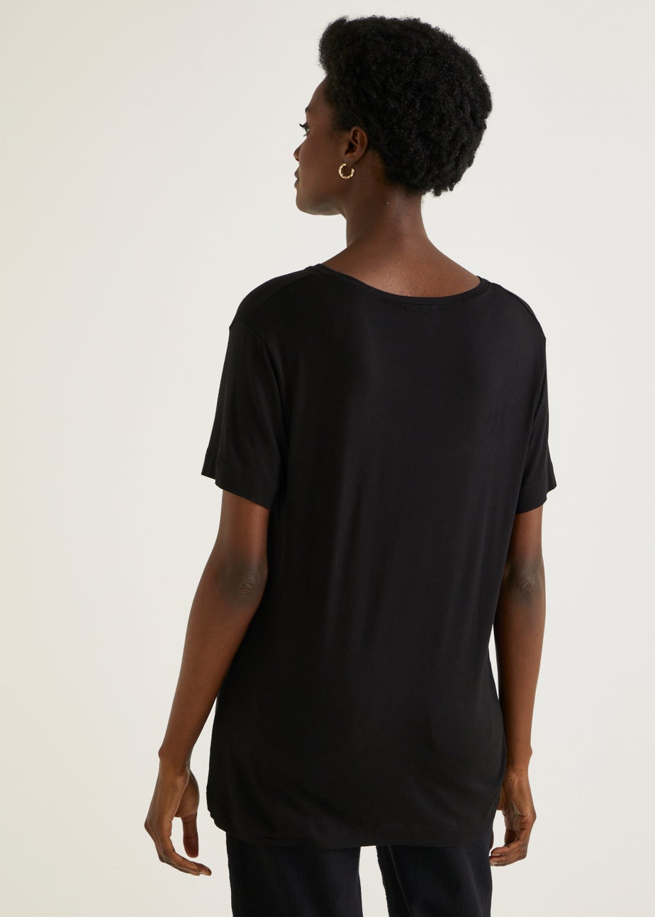 Black V-Neck T-Shirt