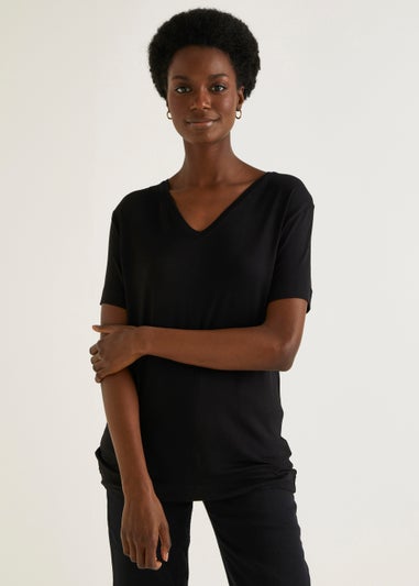 Black V-Neck T-Shirt