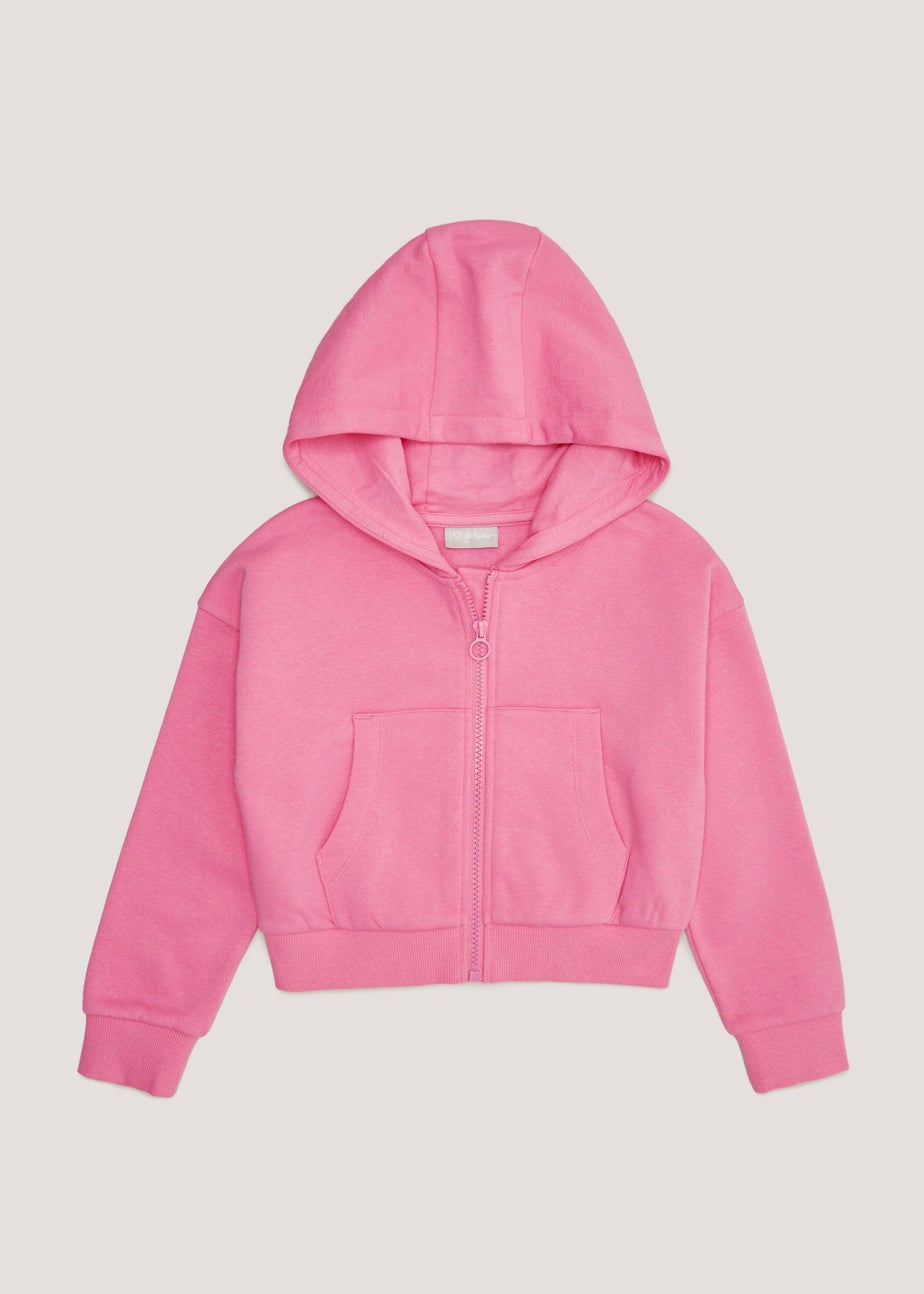 Girls Pink Zip Up Hoodie (4-13yrs) Matalan
