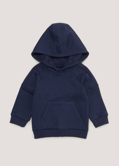 Boys Navy Pique Hoodie (9mths-6yrs)
