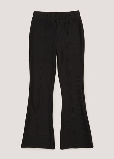 Girls Candy Couture Black Flared Trousers (9-16yrs)