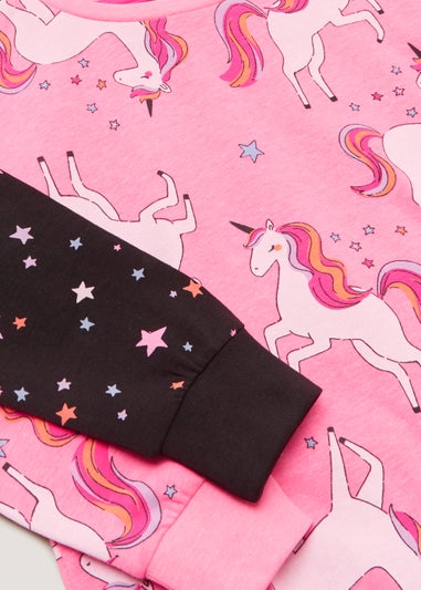 Girls 2 Pack Unicorn & Star Pyjama Sets (4-13yrs)
