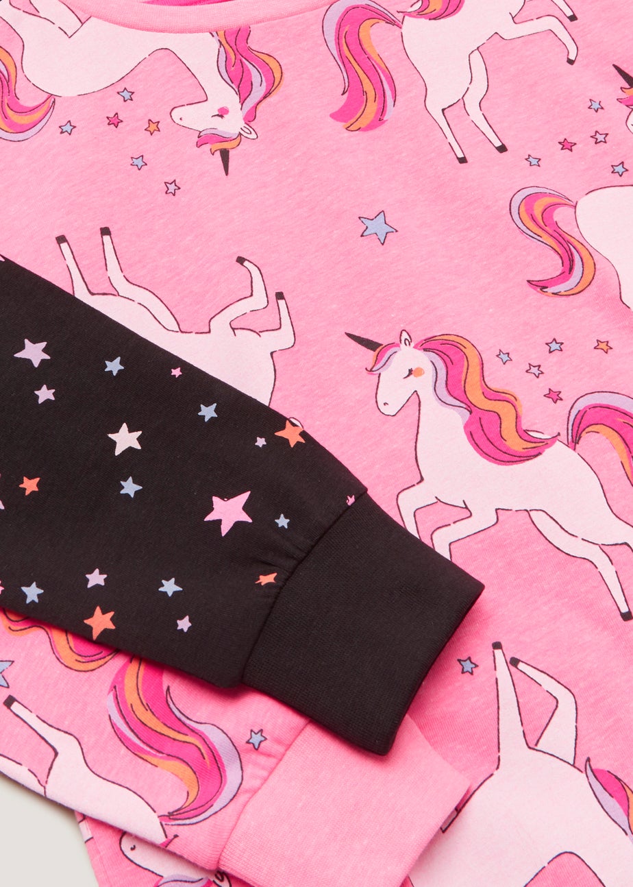 Girls 2 Pack Unicorn & Star Pyjama Sets (4-13yrs)