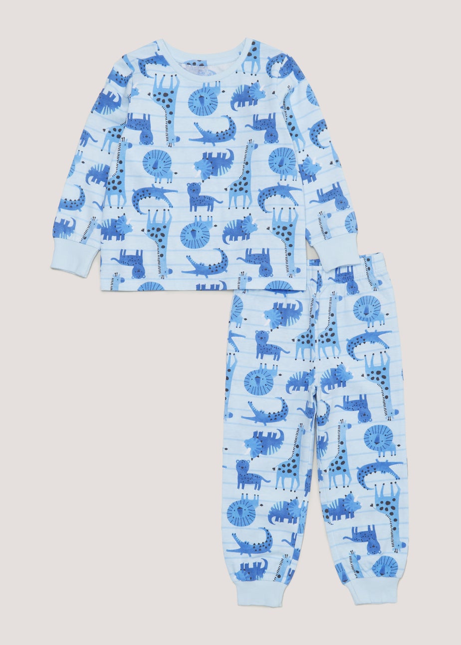 Boys Blue Jungle Pyjama Set (9mths-5yrs)