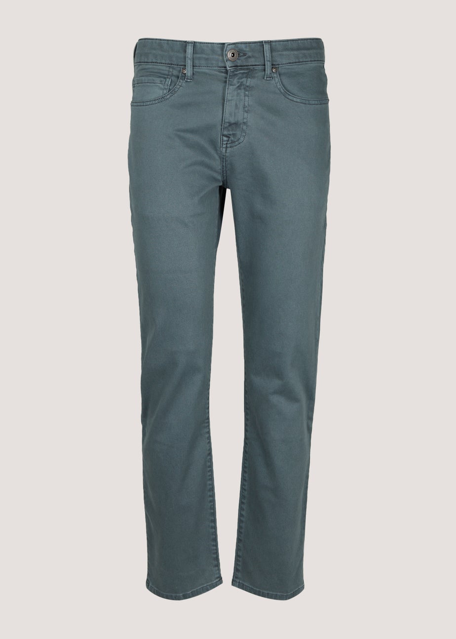 Blue Slim Fit Stretch Dyed Denim Jeans