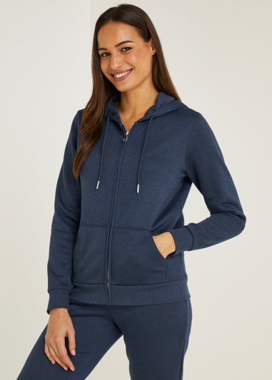 Navy Zip Up Hoodie
