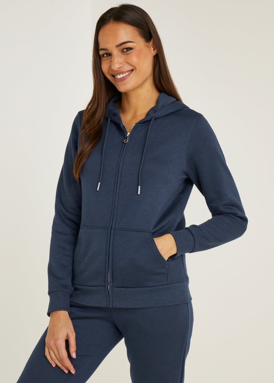 Navy Zip Up Hoodie