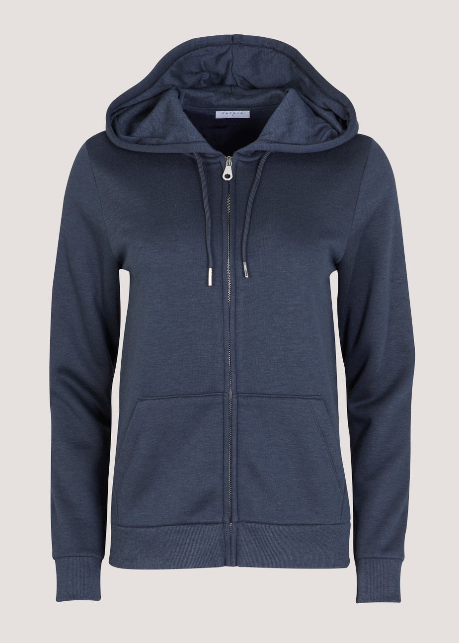 Navy Zip Up Hoodie