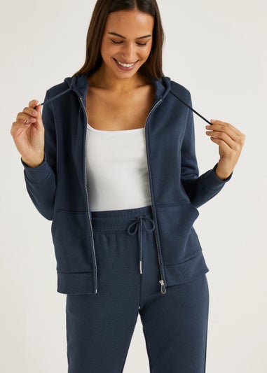 Navy Zip Up Hoodie