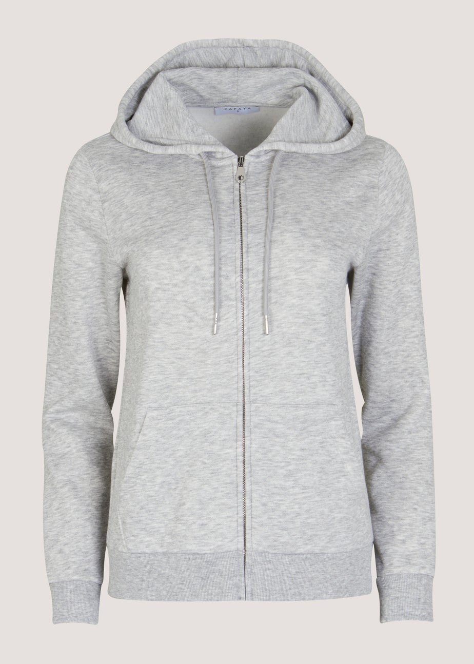 Grey Zip Up Hoodie
