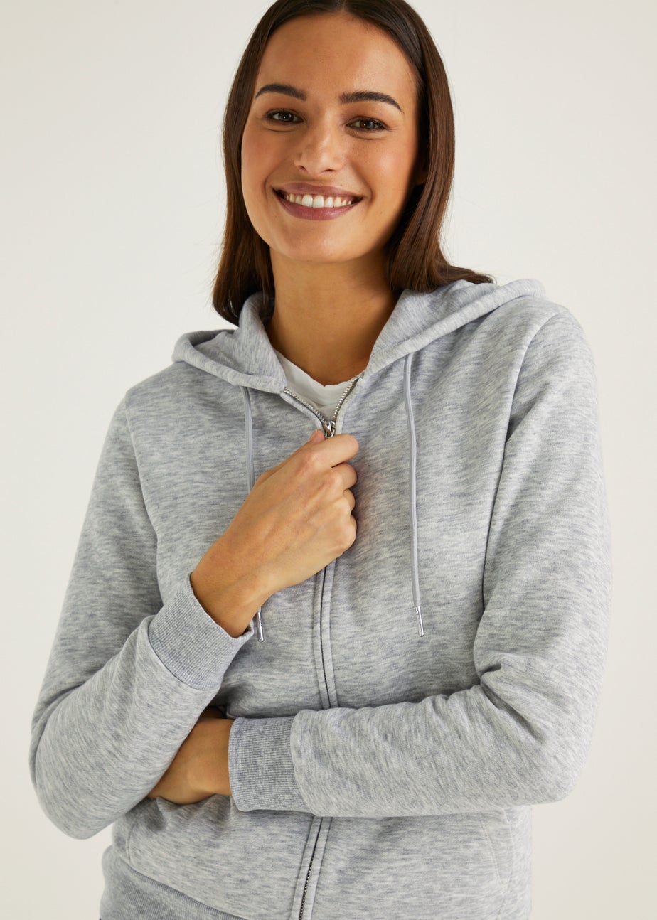 Grey Zip Up Hoodie