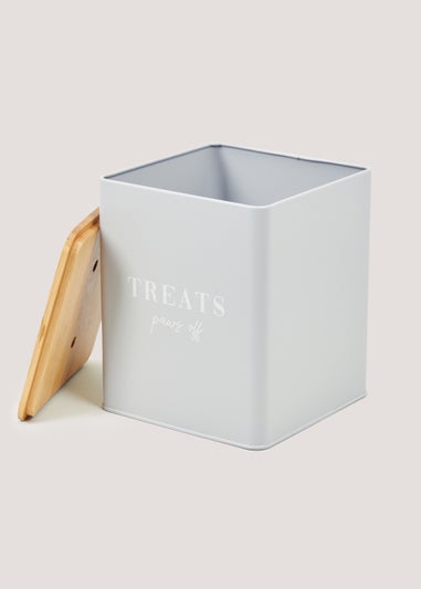 Grey Paws Off Treat Tin