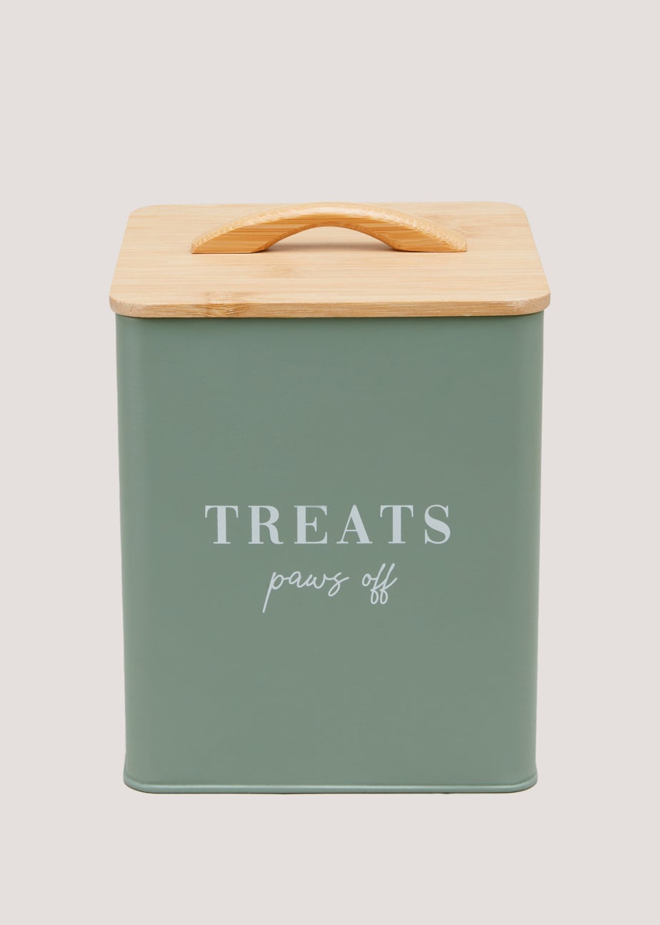 Green Paws Off Treat Tin