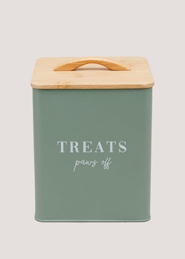 Green Paws Off Treat Tin