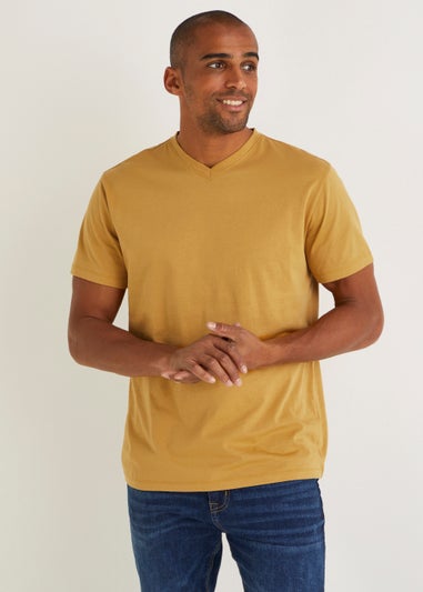 Mustard V-Neck T-Shirt