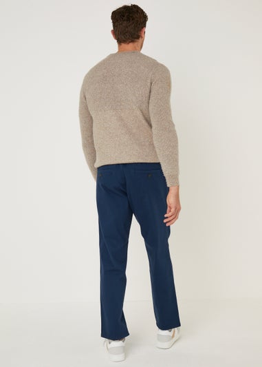 Navy Elasticated Chinos