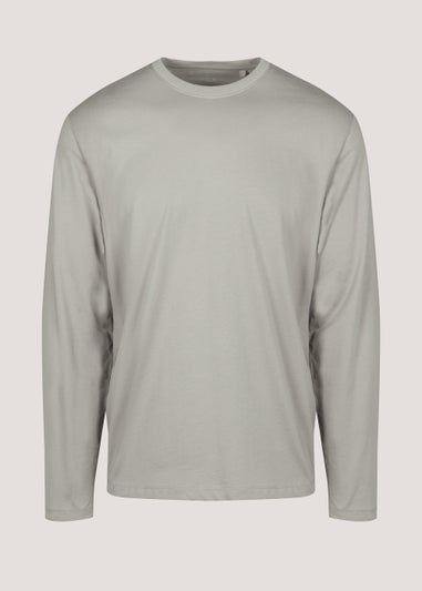 Light Grey Essential Long Sleeve Crew Neck T-Shirt