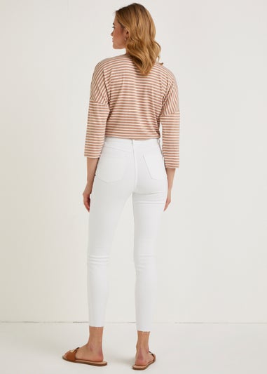 April White Ankle Grazer Super Skinny Jeans