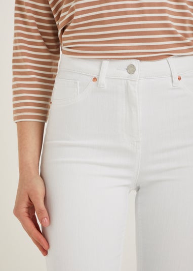 April White Ankle Grazer Super Skinny Jeans