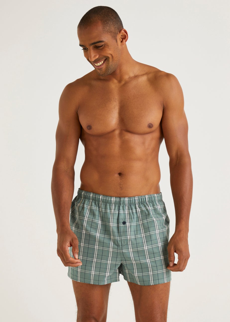 5 Pack Woven Cotton Boxers