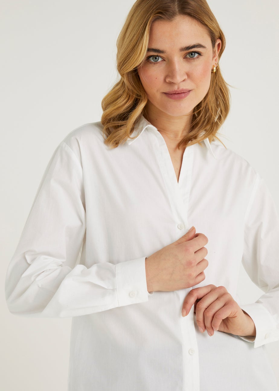 White Poplin Shirt