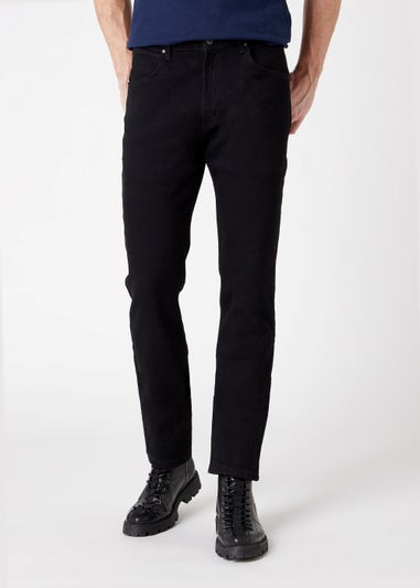 Wrangler Blue Black Regular Fit Jeans
