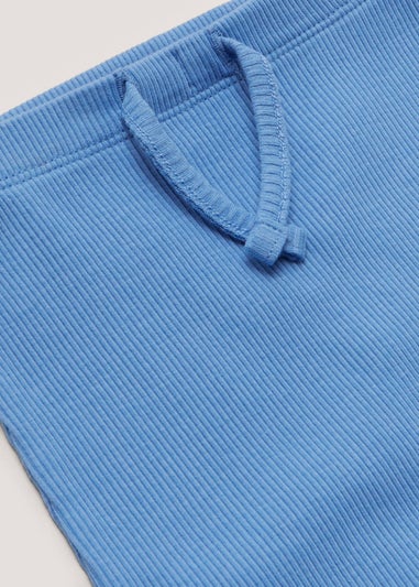 Baby Blue Ribbed Leggings (Newborn-18mths)