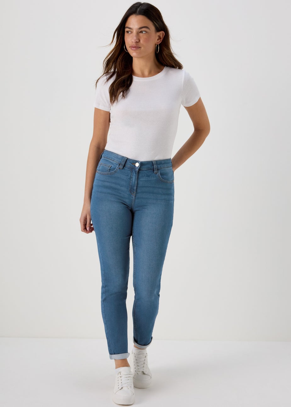 Jolie Mid Wash Relaxed Skinny Jeans