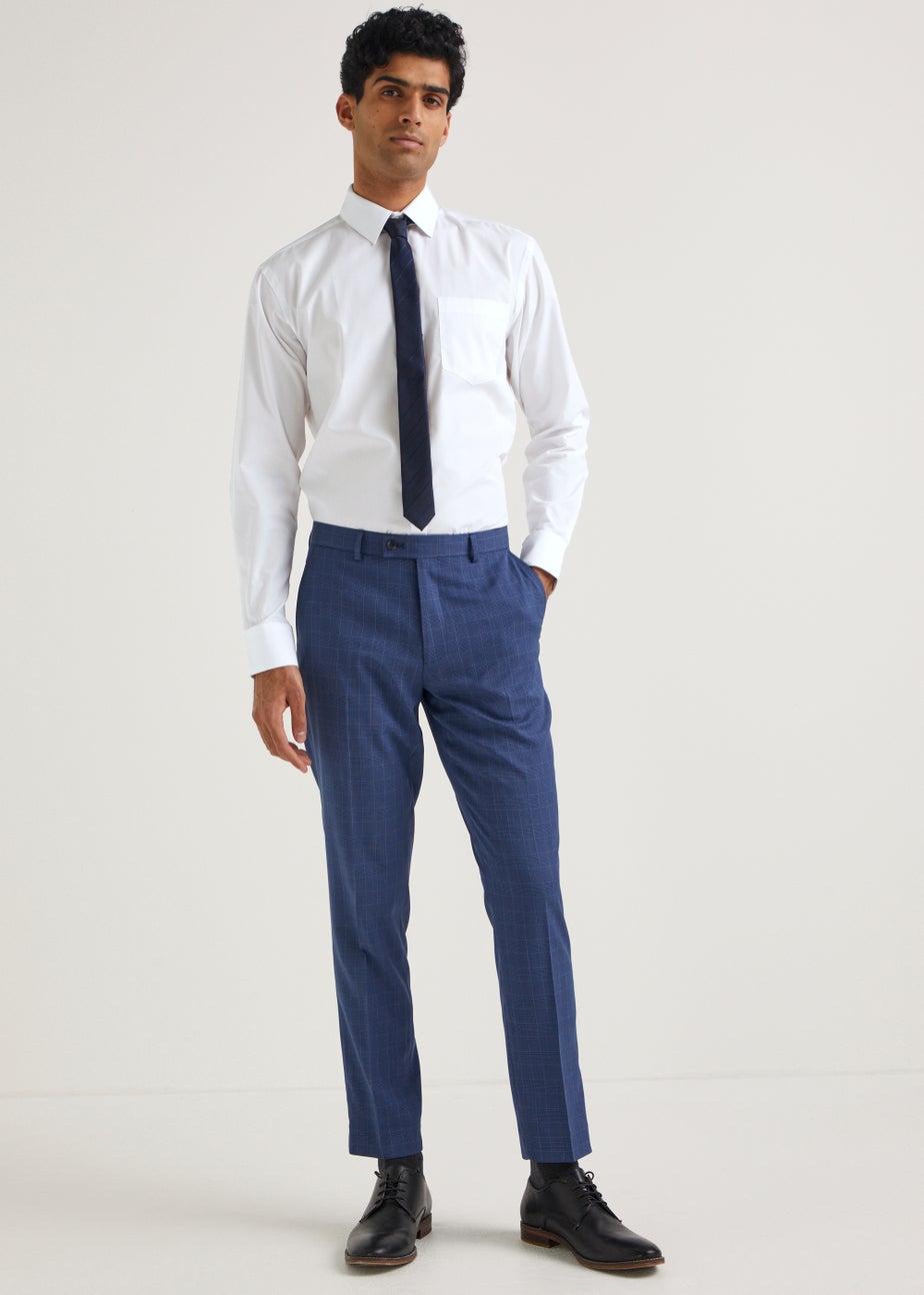 Taylor & Wright White Easy Care Regular Fit Long Sleeve Shirt