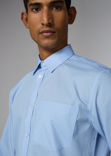 Taylor & Wright Blue Easy Care Regular Fit Shirt