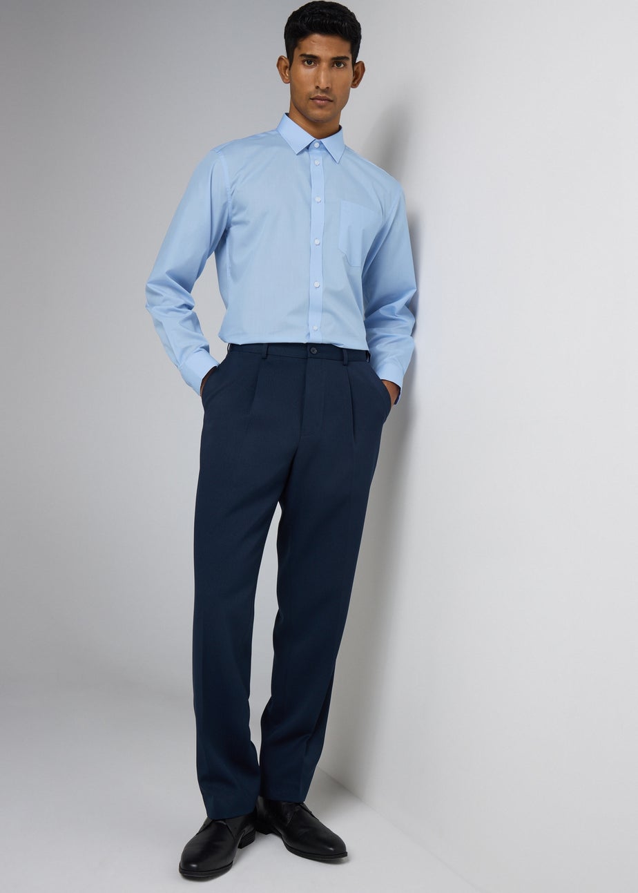 Taylor & Wright Blue Easy Care Regular Fit Shirt